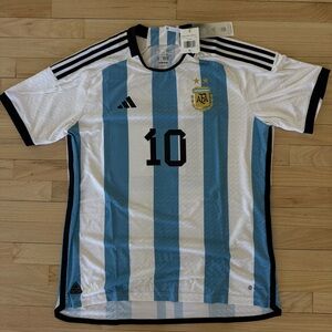 Adidas Argentina Messi 10 Authentic HEAT.RDY Home Jersey NWT XL (HF2157)